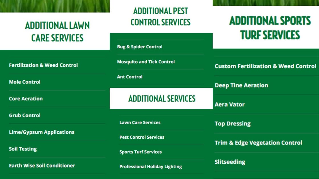 AAA Lawn Care Service Pages