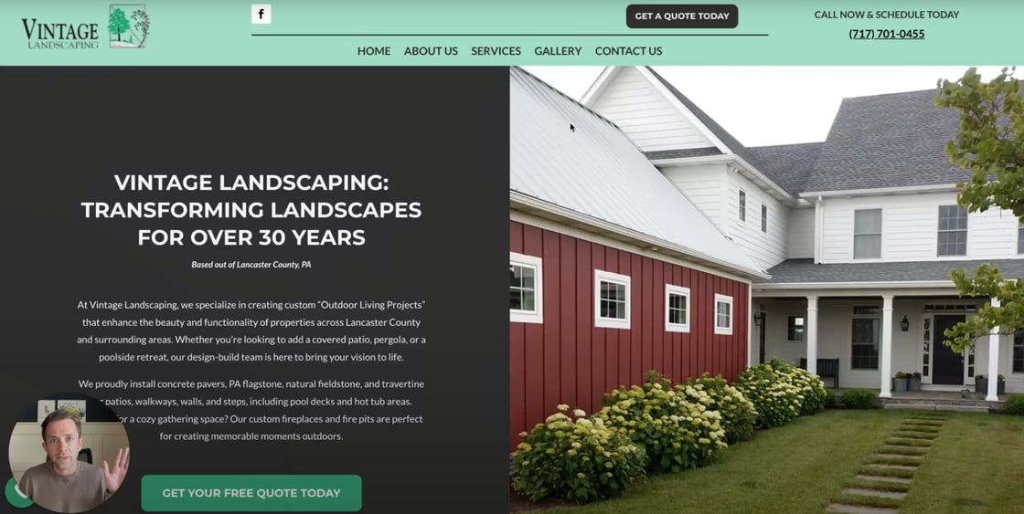 Vintage landscaping image